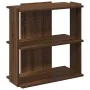 Librería 3 estantes madera ingeniería marrón roble 60x30x60 cm de , Librerías y estanterías - Ref: Foro24-860253, Precio: 39,...
