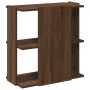 Librería 3 estantes madera ingeniería marrón roble 60x30x60 cm de , Librerías y estanterías - Ref: Foro24-860253, Precio: 39,...