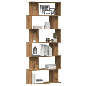 Estantería madera de ingeniería roble artisan 80x24x192 cm by , Bookcases and shelves - Ref: Foro24-855783, Price: 92,04 €, D...