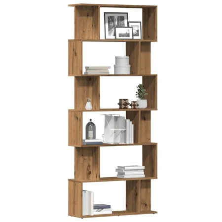 Estantería madera de ingeniería roble artisan 80x24x192 cm de , Librerías y estanterías - Ref: Foro24-855783, Precio: 92,04 €...