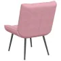 Sillón de relax terciopelo rosa 64x74x84 cm von , Stühle - Ref: Foro24-4012320, Preis: 91,23 €, Rabatt: %