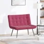 Banco de terciopelo rojo vino tinto 110x74x84 cm von , Banken - Ref: Foro24-4012341, Preis: 134,84 €, Rabatt: %