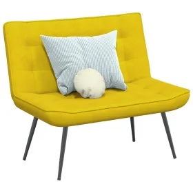 Banco de terciopelo amarillo 110x74x84 cm by , Banks - Ref: Foro24-4012343, Price: 135,12 €, Discount: %