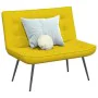 Banco de terciopelo amarillo 110x74x84 cm de , Bancos - Ref: Foro24-4012343, Precio: 134,87 €, Descuento: %