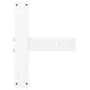 Patas de mesa bar forma T 2 uds acero blanco 40x35x(110-111) cm by , Table legs - Ref: Foro24-4013097, Price: 138,56 €, Disco...