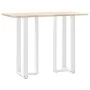 Patas de mesa bar forma T 2 uds acero blanco 40x35x(110-111) cm by , Table legs - Ref: Foro24-4013097, Price: 138,56 €, Disco...