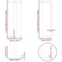 Patas de mesa bar forma T 2 uds acero blanco 40x35x(110-111) cm by , Table legs - Ref: Foro24-4013097, Price: 138,56 €, Disco...