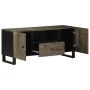 Mueble de TV madera maciza de mango negro 105x33x46 cm by , CD and DVD storage - Ref: Foro24-4017698, Price: 114,99 €, Discou...