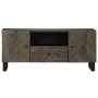 Mueble de TV madera maciza de mango negro 105x33x46 cm by , CD and DVD storage - Ref: Foro24-4017698, Price: 114,99 €, Discou...