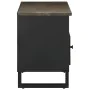 Mueble de TV madera maciza de mango negro 100x33x46 cm von , CD- und DVD-Speicher - Ref: Foro24-4017700, Preis: 94,57 €, Raba...