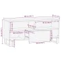 Mueble de TV madera maciza de mango negro 100x33x46 cm von , CD- und DVD-Speicher - Ref: Foro24-4017700, Preis: 94,57 €, Raba...