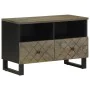 Mueble de TV madera maciza de mango negro 70x33x46 cm von , CD- und DVD-Speicher - Ref: Foro24-4017685, Preis: 88,00 €, Rabat...