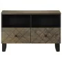 Mueble de TV madera maciza de mango negro 70x33x46 cm von , CD- und DVD-Speicher - Ref: Foro24-4017685, Preis: 88,00 €, Rabat...