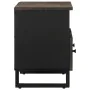 Mueble de TV madera maciza de mango negro 70x33x46 cm von , CD- und DVD-Speicher - Ref: Foro24-4017685, Preis: 88,00 €, Rabat...