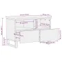 Mueble de TV madera maciza de mango negro 70x33x46 cm von , CD- und DVD-Speicher - Ref: Foro24-4017685, Preis: 88,00 €, Rabat...