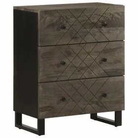Aparador negro 60x33x75 cm madera maciza mango von , Schließfächer und Lagerschränke - Ref: Foro24-4017687, Preis: 120,65 €, ...