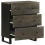 Aparador negro 60x33x75 cm madera maciza mango de , Taquillas y armarios de almacenamiento - Ref: Foro24-4017687, Precio: 120...