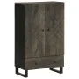 Aparador alto madera maciza de mango negro 60x33x100 cm von , CD- und DVD-Speicher - Ref: Foro24-4017714, Preis: 135,64 €, Ra...
