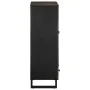 Aparador alto madera maciza de mango negro 60x33x100 cm von , CD- und DVD-Speicher - Ref: Foro24-4017714, Preis: 135,64 €, Ra...