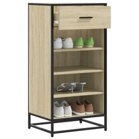 Mueble zapatero madera contrachapada roble sonoma 48x38x97,5 cm by , Shoe racks and shoe organizers - Ref: Foro24-849210, Pri...