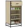 Mueble zapatero madera contrachapada roble sonoma 48x38x97,5 cm de , Zapateros y organizadores de calzado - Ref: Foro24-84921...