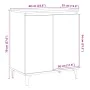 Aparador de madera contrachapada envejecida 60x35x70 cm by , Sideboards - Ref: Foro24-856478, Price: 66,61 €, Discount: %