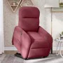 Sillón reclinable elevable tela rojo tinto by , Armchairs - Ref: Foro24-3302975, Price: 264,54 €, Discount: %
