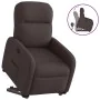 Sillón reclinable elevable tela marrón oscuro de , Sillones - Ref: Foro24-3302977, Precio: 265,01 €, Descuento: %
