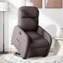 Sillón reclinable elevable tela marrón oscuro de , Sillones - Ref: Foro24-3302977, Precio: 265,01 €, Descuento: %