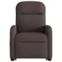 Sillón reclinable elevable tela marrón oscuro de , Sillones - Ref: Foro24-3302977, Precio: 265,01 €, Descuento: %