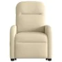 Sillón reclinable elevable de tela color crema by , Armchairs - Ref: Foro24-3302980, Price: 265,69 €, Discount: %