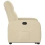 Sillón reclinable elevable de tela color crema by , Armchairs - Ref: Foro24-3302980, Price: 265,69 €, Discount: %
