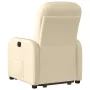 Sillón reclinable elevable de tela color crema by , Armchairs - Ref: Foro24-3302980, Price: 265,69 €, Discount: %