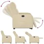 Sillón reclinable elevable de tela color crema by , Armchairs - Ref: Foro24-3302980, Price: 265,69 €, Discount: %