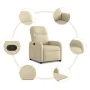 Sillón reclinable elevable de tela color crema by , Armchairs - Ref: Foro24-3302980, Price: 265,69 €, Discount: %