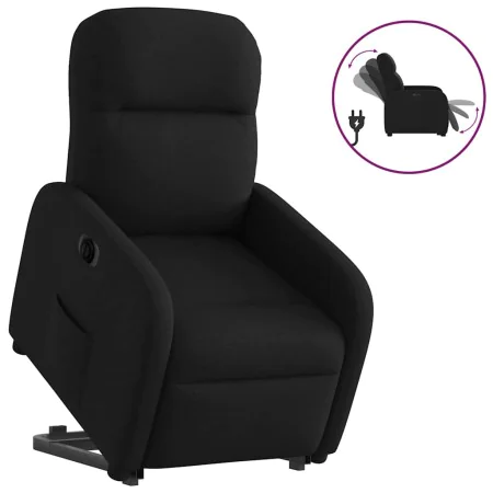 Sillón eléctrico reclinable elevable de tela negro de , Sillones - Ref: Foro24-3302994, Precio: 319,50 €, Descuento: %