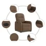 Sillón eléctrico reclinable elevable de tela marrón by , Armchairs - Ref: Foro24-3302996, Price: 315,56 €, Discount: %