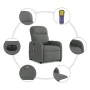 Sillón de masaje eléctrico reclinable elevable tela gris oscuro by , Armchairs - Ref: Foro24-3303003, Price: 346,53 €, Discou...