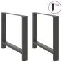 Patas de mesa de centro antracita 2 uds 90x(72-73) cm acero de , Patas para mesas - Ref: Foro24-4013318, Precio: 102,38 €, De...