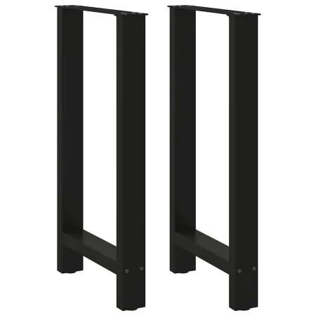Patas de mesa de centro acero negro 2 uds 40x(90-91) cm by , Table legs - Ref: Foro24-4013324, Price: 125,67 €, Discount: %