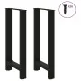 Patas de mesa de centro acero negro 2 uds 40x(90-91) cm by , Table legs - Ref: Foro24-4013324, Price: 125,67 €, Discount: %