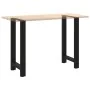 Patas de mesa de centro acero negro 2 uds 40x(90-91) cm by , Table legs - Ref: Foro24-4013324, Price: 125,67 €, Discount: %
