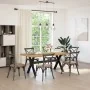 Mesa comedor NOAIN patas forma X madera maciza pino 180x90x75cm by , Kitchen and dining tables - Ref: Foro24-4100046, Price: ...