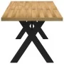 Mesa comedor NOAIN patas forma X madera maciza pino 180x90x75cm by , Kitchen and dining tables - Ref: Foro24-4100046, Price: ...