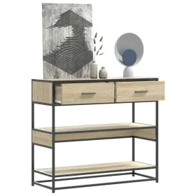 Mesa consola de madera de ingeniería roble Sonoma 90x35x80 cm von , Seitentische - Ref: Foro24-849180, Preis: 83,11 €, Rabatt: %