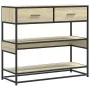 Mesa consola de madera de ingeniería roble Sonoma 90x35x80 cm de , Mesas auxiliares - Ref: Foro24-849180, Precio: 83,53 €, De...