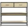 Mesa consola de madera de ingeniería roble Sonoma 90x35x80 cm de , Mesas auxiliares - Ref: Foro24-849180, Precio: 83,53 €, De...