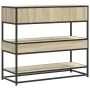 Mesa consola de madera de ingeniería roble Sonoma 90x35x80 cm de , Mesas auxiliares - Ref: Foro24-849180, Precio: 83,53 €, De...