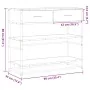 Mesa consola de madera de ingeniería roble Sonoma 90x35x80 cm de , Mesas auxiliares - Ref: Foro24-849180, Precio: 83,53 €, De...