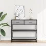 Mesa consola madera de ingeniería gris Sonoma 90x35x80 cm by , Side tables - Ref: Foro24-849182, Price: 85,86 €, Discount: %
